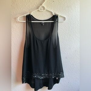 Mossimo Supply Co Black Sleeveless Tank Top